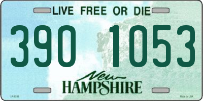 NH license plate 3901053