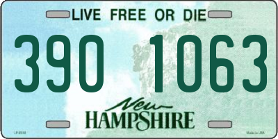 NH license plate 3901063