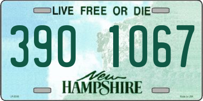 NH license plate 3901067