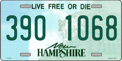 NH license plate 3901068