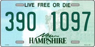 NH license plate 3901097