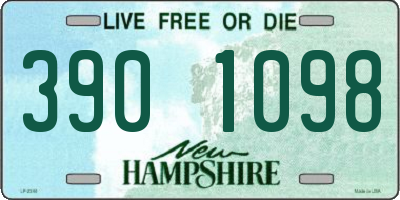 NH license plate 3901098