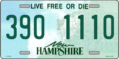 NH license plate 3901110