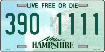 NH license plate 3901111