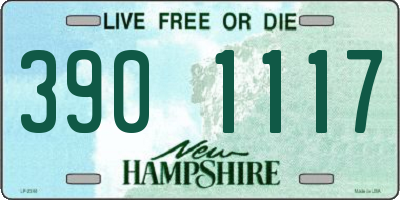 NH license plate 3901117