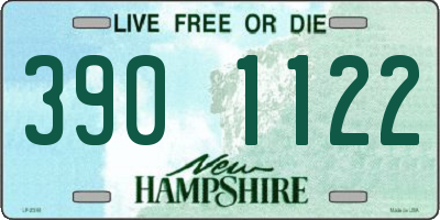 NH license plate 3901122