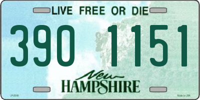 NH license plate 3901151