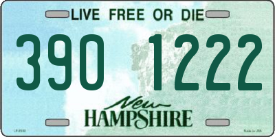 NH license plate 3901222