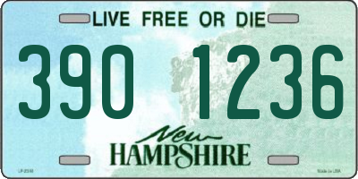 NH license plate 3901236