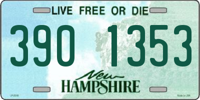 NH license plate 3901353
