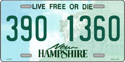 NH license plate 3901360