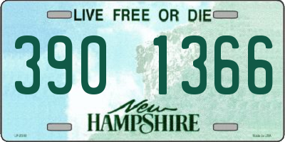 NH license plate 3901366