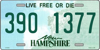 NH license plate 3901377