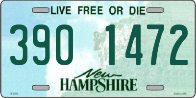 NH license plate 3901472