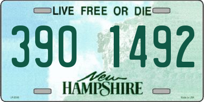 NH license plate 3901492