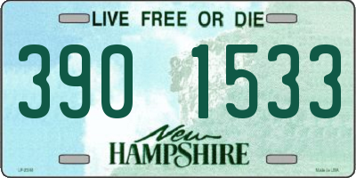 NH license plate 3901533