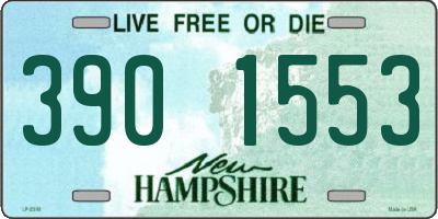 NH license plate 3901553