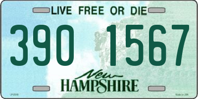 NH license plate 3901567