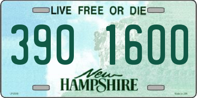 NH license plate 3901600