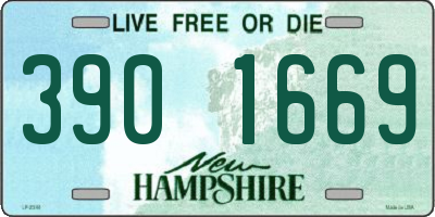 NH license plate 3901669