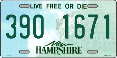 NH license plate 3901671