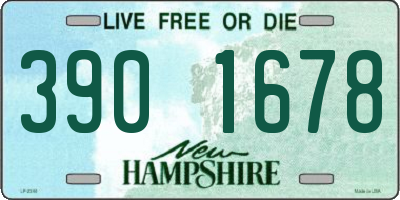 NH license plate 3901678