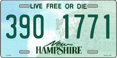 NH license plate 3901771