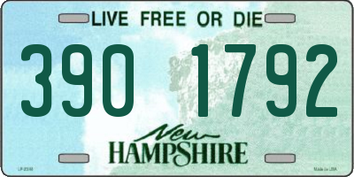 NH license plate 3901792