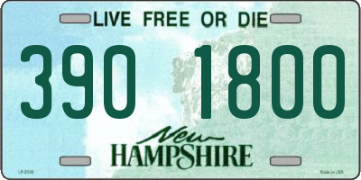 NH license plate 3901800