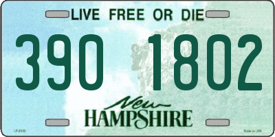 NH license plate 3901802