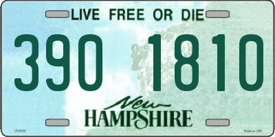 NH license plate 3901810