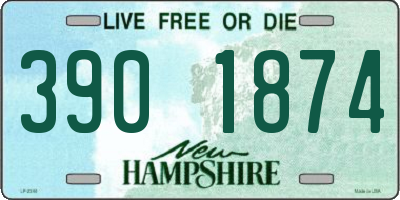 NH license plate 3901874