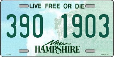 NH license plate 3901903