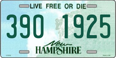 NH license plate 3901925