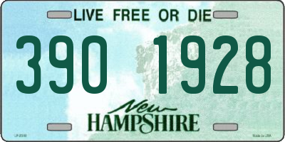 NH license plate 3901928