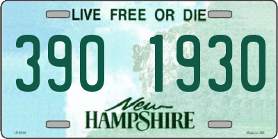 NH license plate 3901930