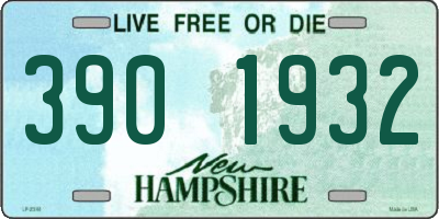 NH license plate 3901932