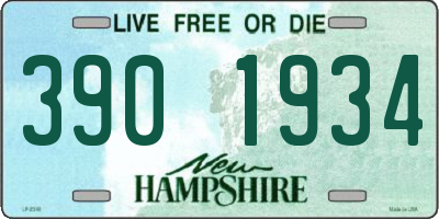 NH license plate 3901934