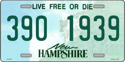 NH license plate 3901939