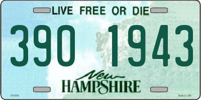 NH license plate 3901943