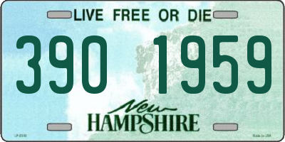 NH license plate 3901959