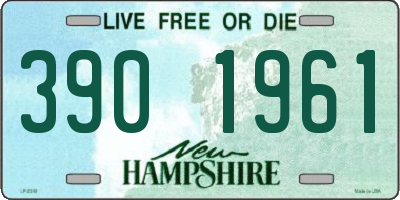 NH license plate 3901961