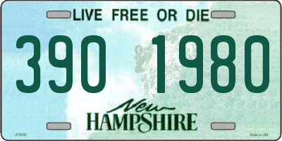 NH license plate 3901980
