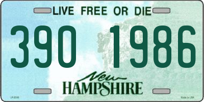 NH license plate 3901986