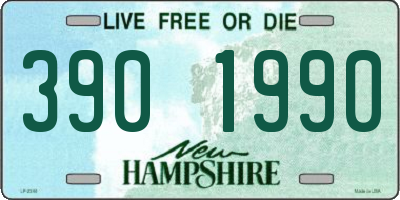 NH license plate 3901990