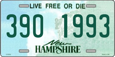 NH license plate 3901993