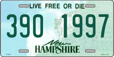 NH license plate 3901997