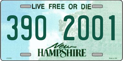 NH license plate 3902001
