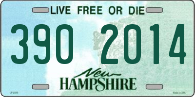 NH license plate 3902014