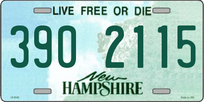 NH license plate 3902115